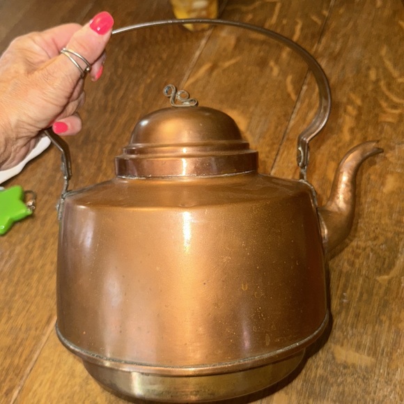 Swedish Authentic Copper Tea Kettle from SAW BORAS. - Picture 5 of 6